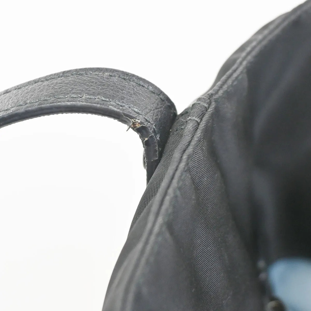 Prada Etiquette Tote Tessuto Black Nylon Tote Bag Bag (Pre-Owned)