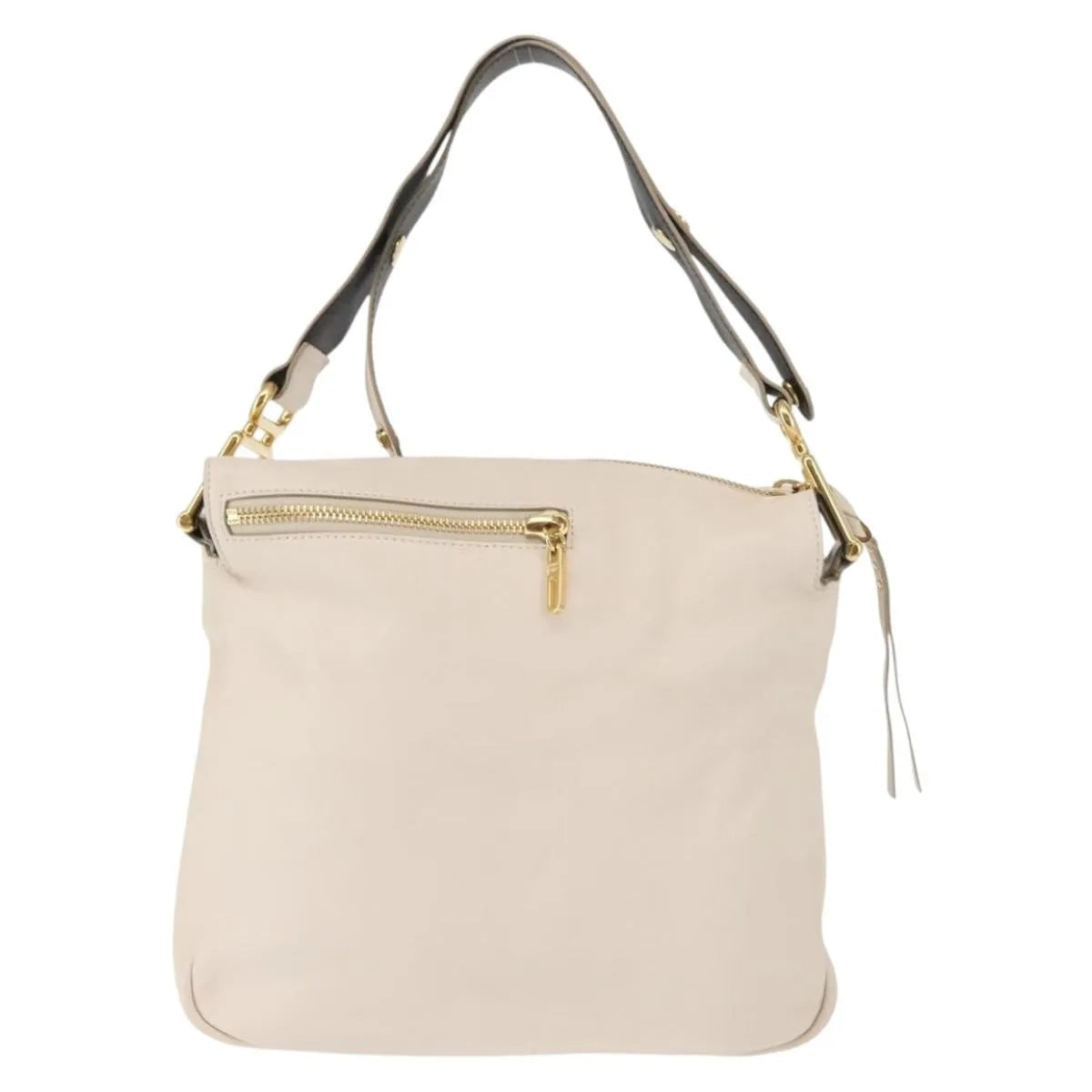 Chloe Vanessa Leather Beige Leather Shoulder Bag Bag (Pre-Owned)