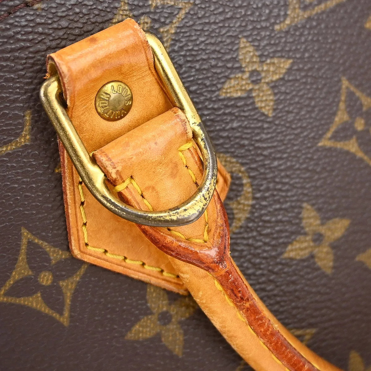 Louis Vuitton Alma Handbag Monogram Canvas Brown Canvas Handbag (Pre-Owned)