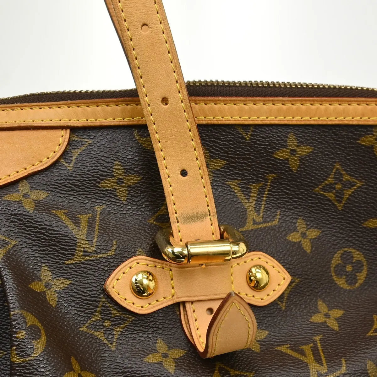 Louis Vuitton Palermo Monogram Canvas Brown Canvas Tote Bag Bag (Pre-Owned)