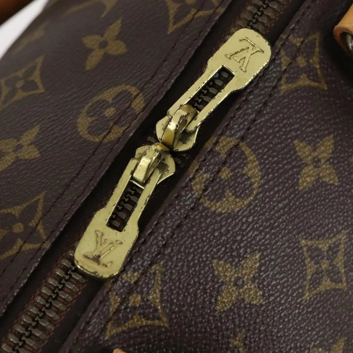 Louis Vuitton Keepall Monogram Canvas Brown Canvas Travel Bag Bag (Pre-Owned)