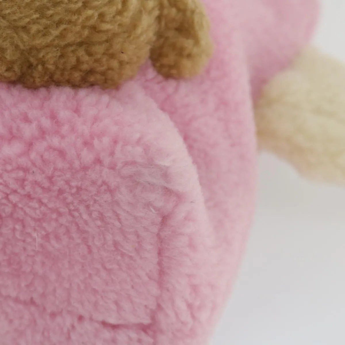 Gucci Children's Flying Bear Tote Wool Pink Wool Handbag (Pre-Owned)