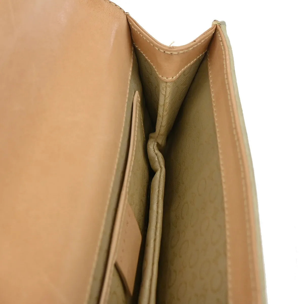 Celine C Macadam Shoulder Suede Beige Suede Clutche & Pouche Bag (Pre-Owned)
