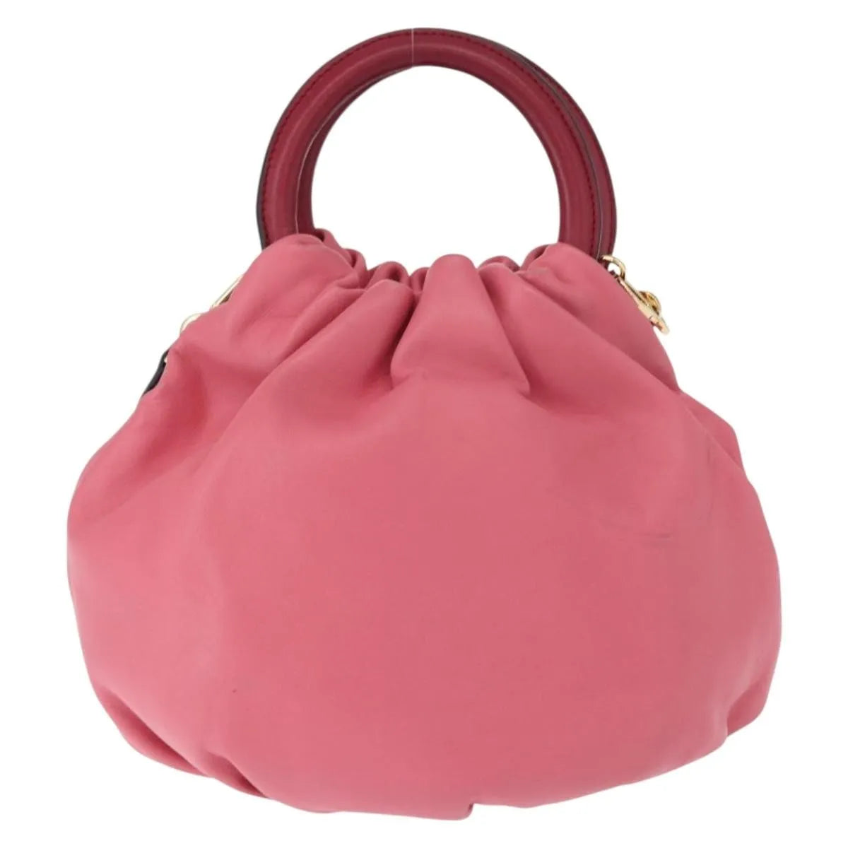 Loewe Bounce Lambskin Pink Leather Handbag (Pre-Owned)