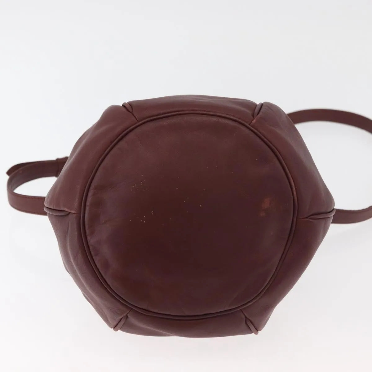 Cartier Must De Cartier Leather Burgundy Leather Shoulder Bag Bag (Pre-Owned)