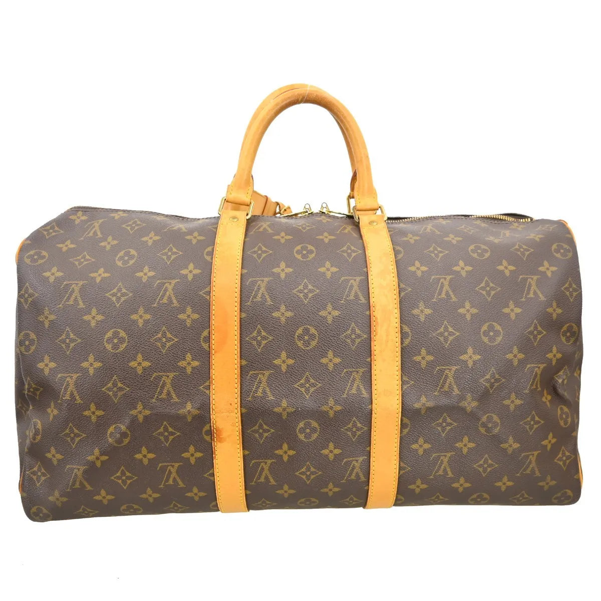 Louis Vuitton Keepall Monogram Canvas Brown Canvas Travel Bag Bag (Pre-Owned)