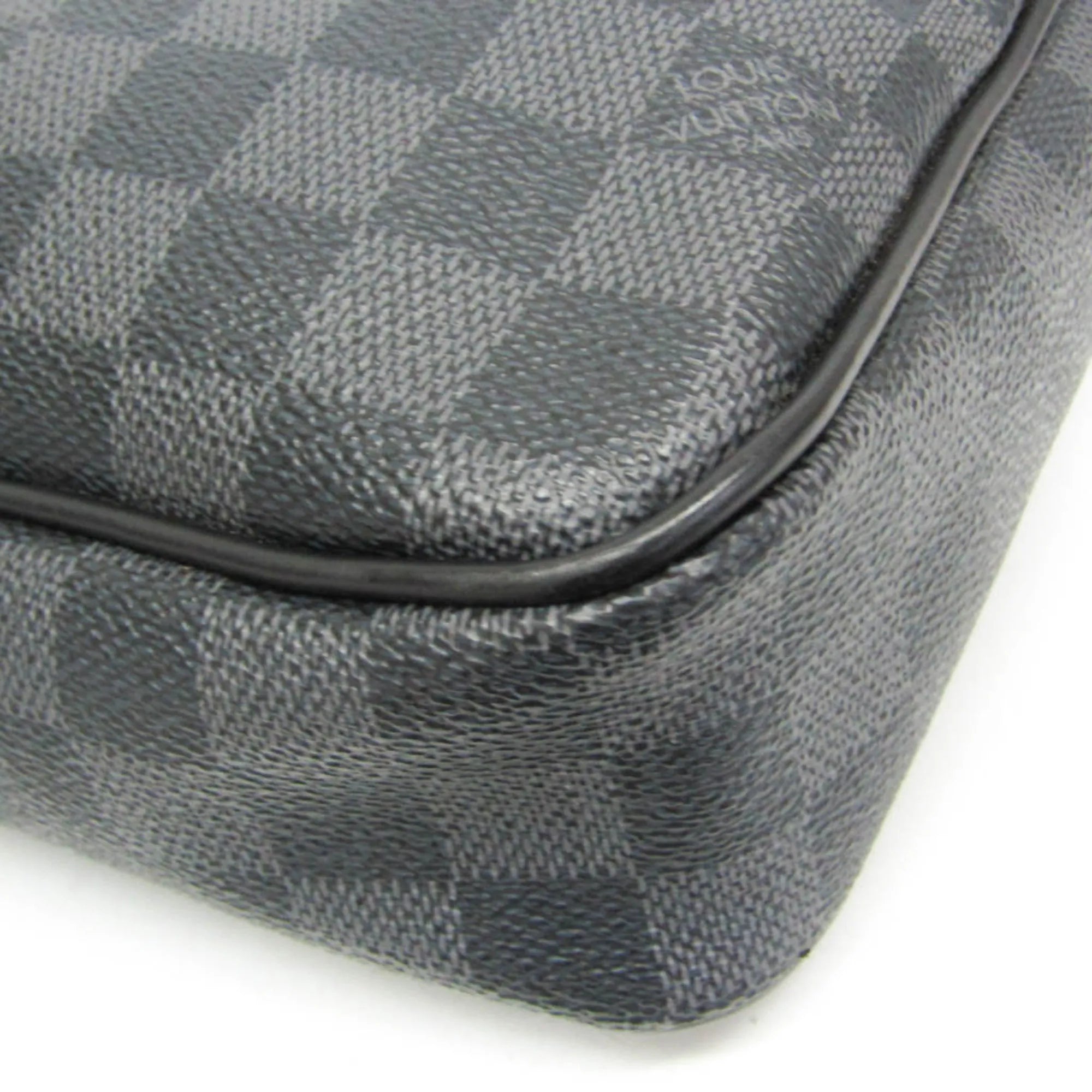 Louis Vuitton Porte-Documents Voyage Damier Black Canvas Briefcase Bag (Pre-Owned)