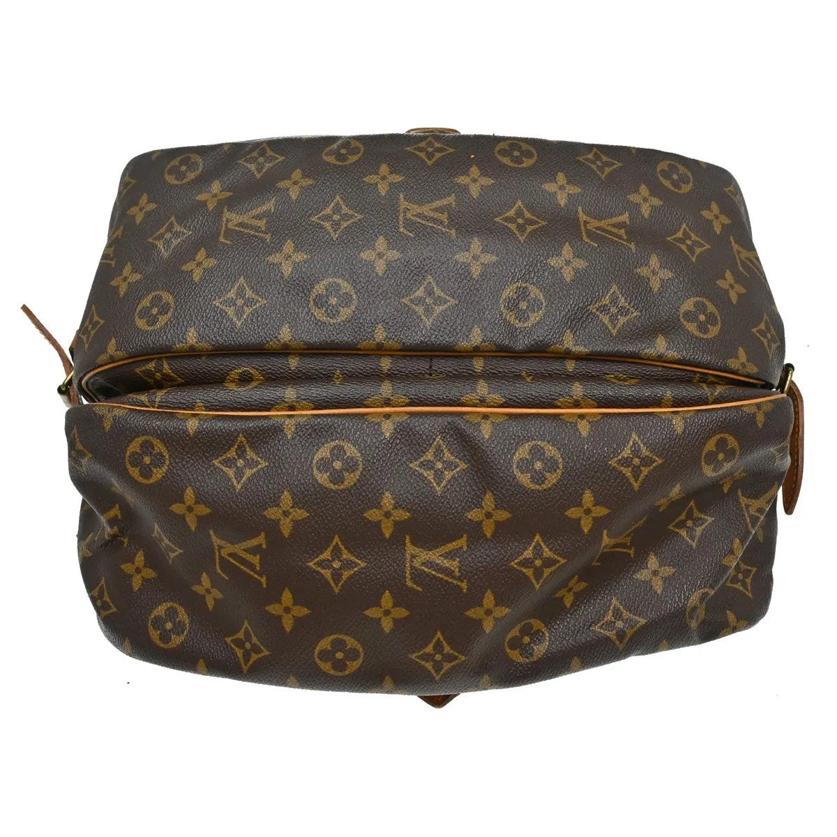 Louis Vuitton Saumur Monogram Canvas Brown Canvas Shoulder Bag Bag (Pre-Owned)