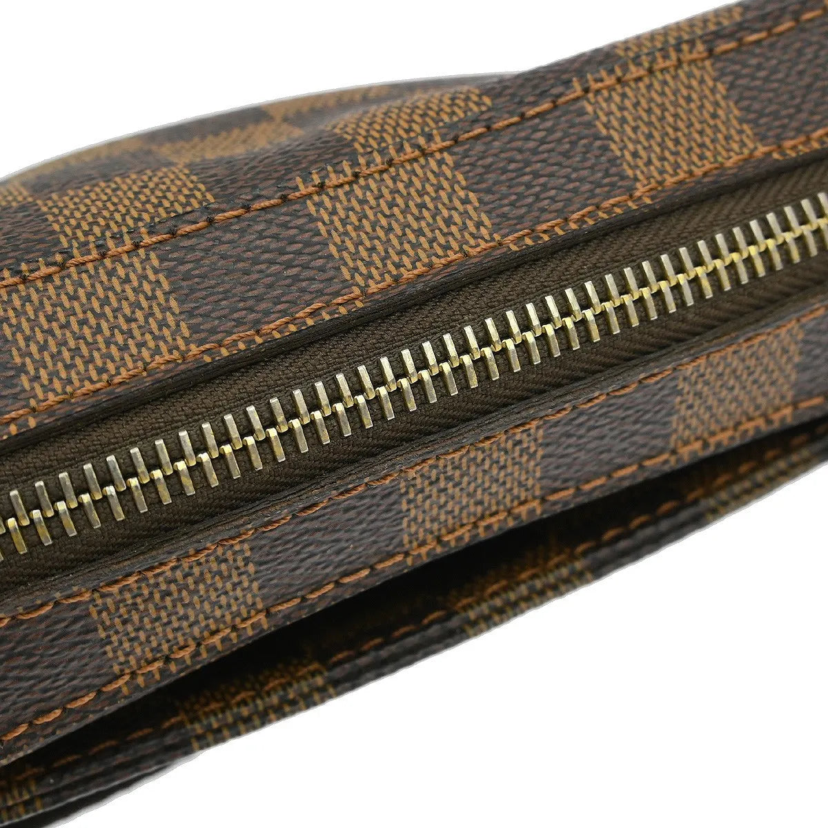 Louis Vuitton Geronimos Waist Bag Damier Brown Canvas Shoulder Bag Bag (Pre-Owned)