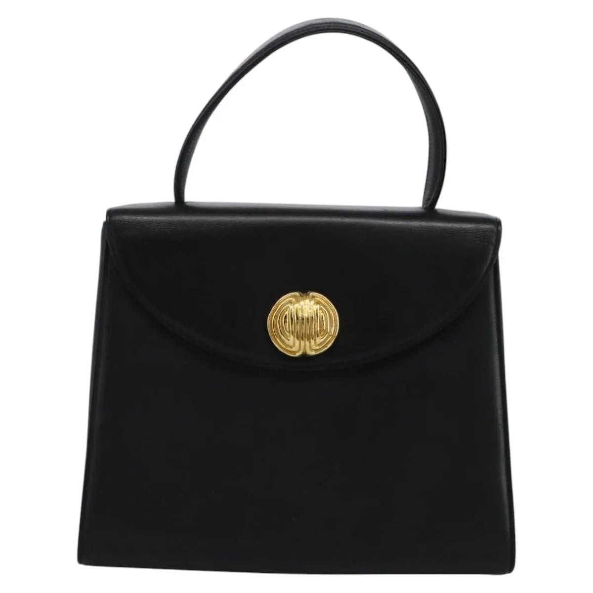 Givenchy Vintage Leather Black Leather Handbag (Pre-Owned)