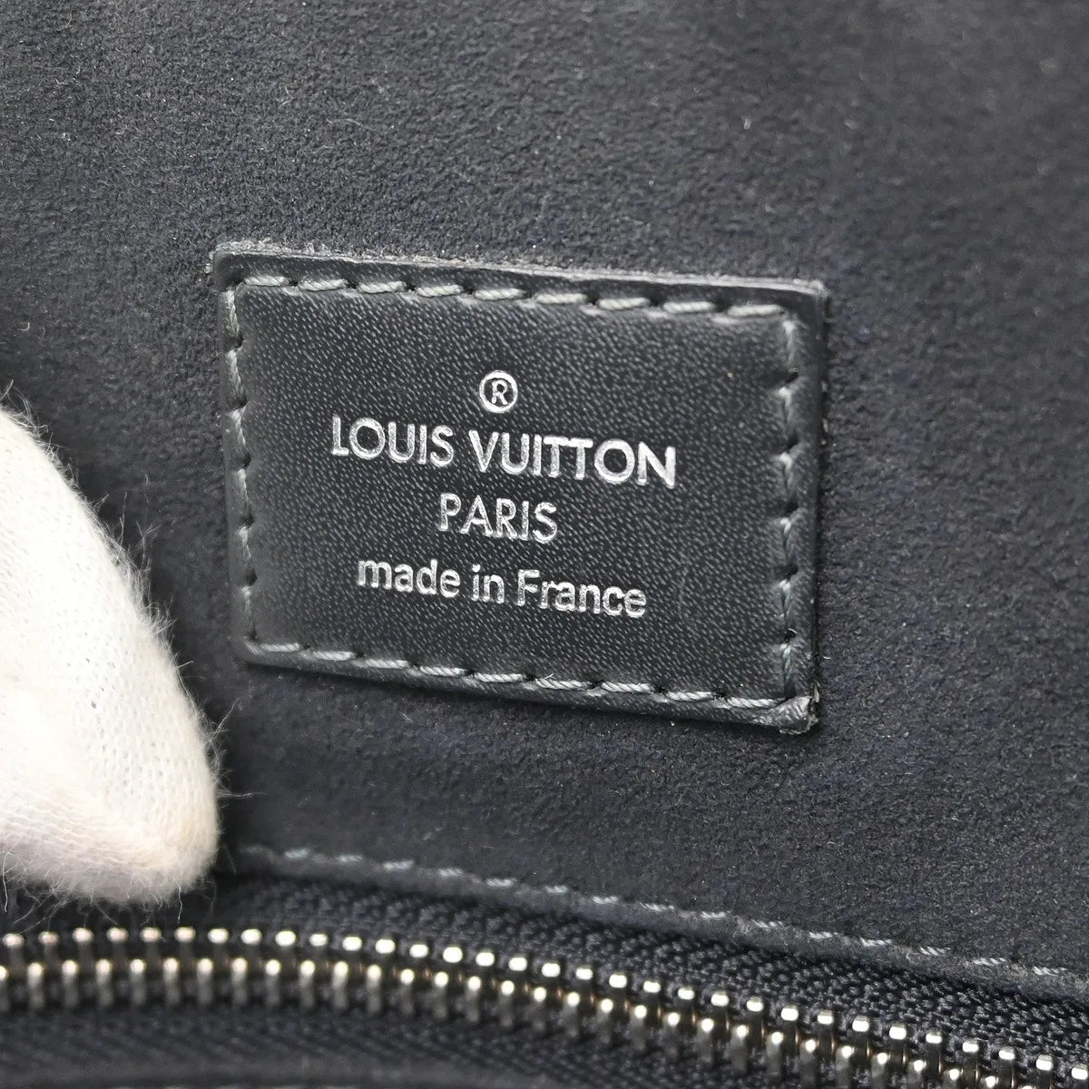 Louis Vuitton Greenwich Messenger Damier Cobalt Black Canvas Shoulder Bag Bag (Pre-Owned)