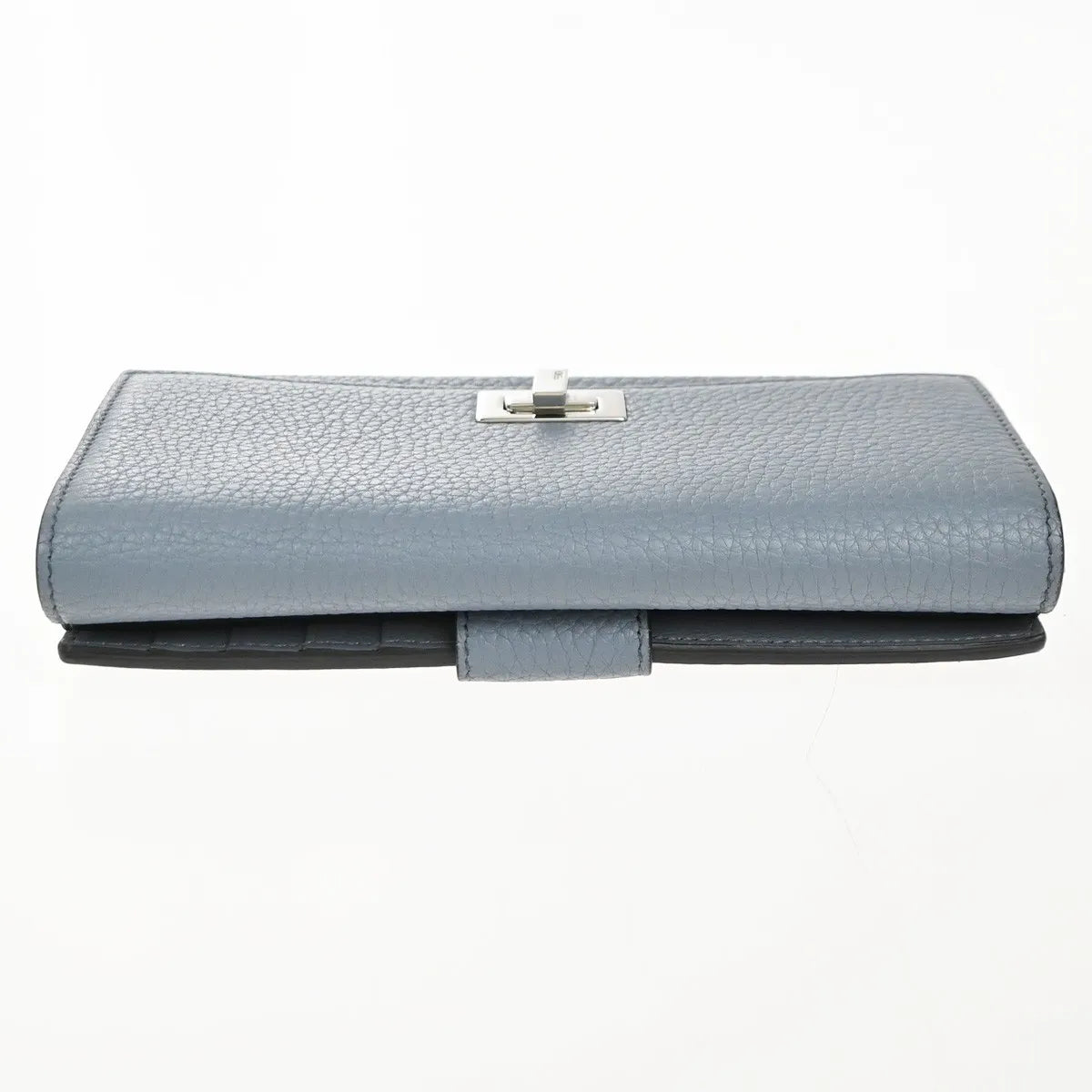 Fendi Peekaboo Leather Blue Leather Wallets Accessory (Pre-Owned)