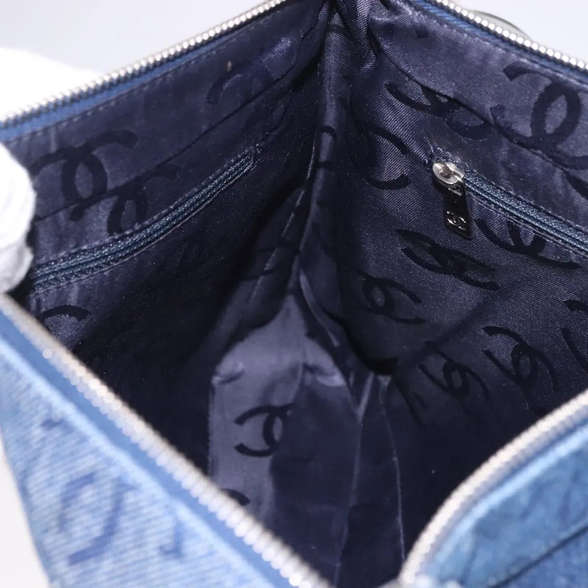 Chanel Cc Shoulder Bag Denim Blue Denim_Jeans Shoulder Bag Bag (Pre-Owned)