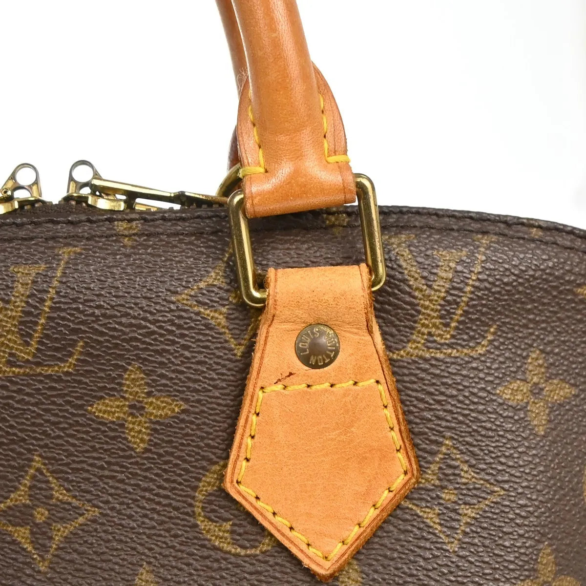 Louis Vuitton Alma Monogram Canvas Brown Canvas Handbag (Pre-Owned)
