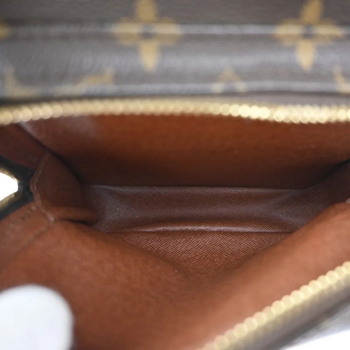 Louis Vuitton Amazone Monogram Canvas Brown Leather Shoulder Bag Bag (Pre-Owned)