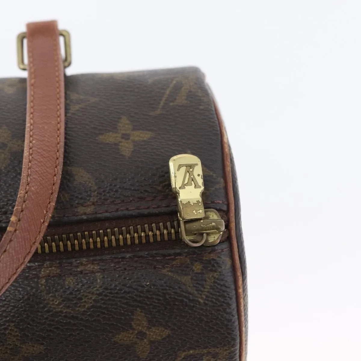 Louis Vuitton Papillon Monogram Canvas Brown Canvas Handbag (Pre-Owned)
