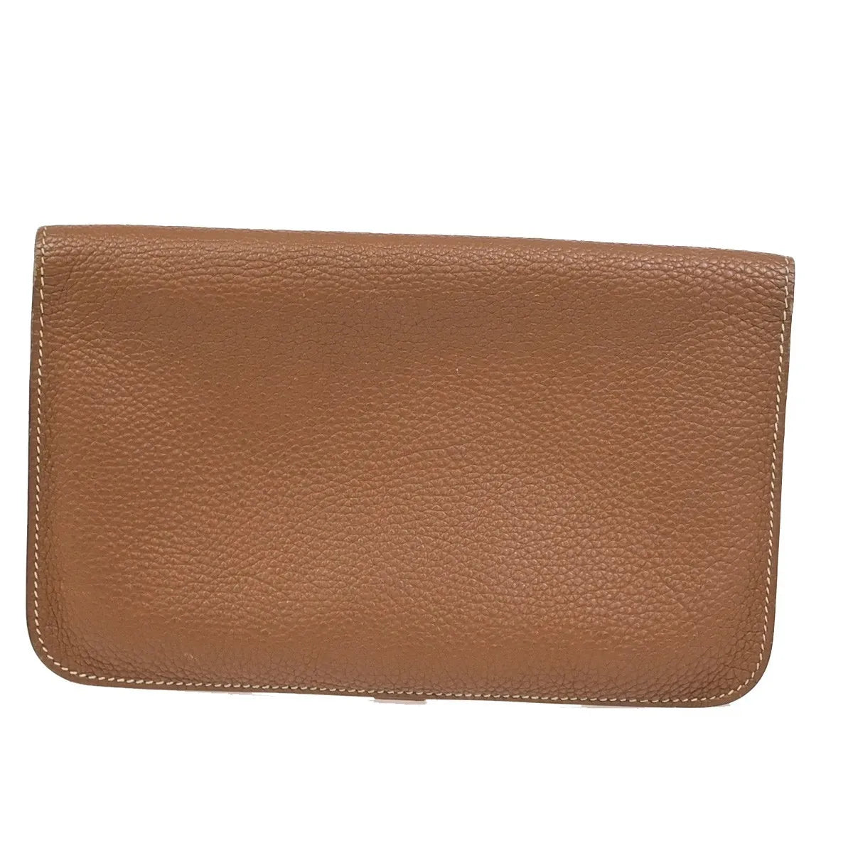 Hermes Dogon Duo Combined Leather Brown Leather Wallets Accessory (Pre-Owned)