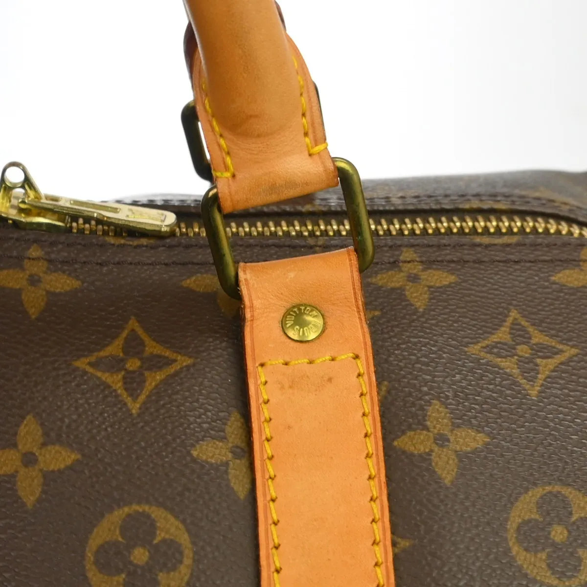 Louis Vuitton Keepall Monogram Canvas Brown Canvas Travel Bag Bag (Pre-Owned)