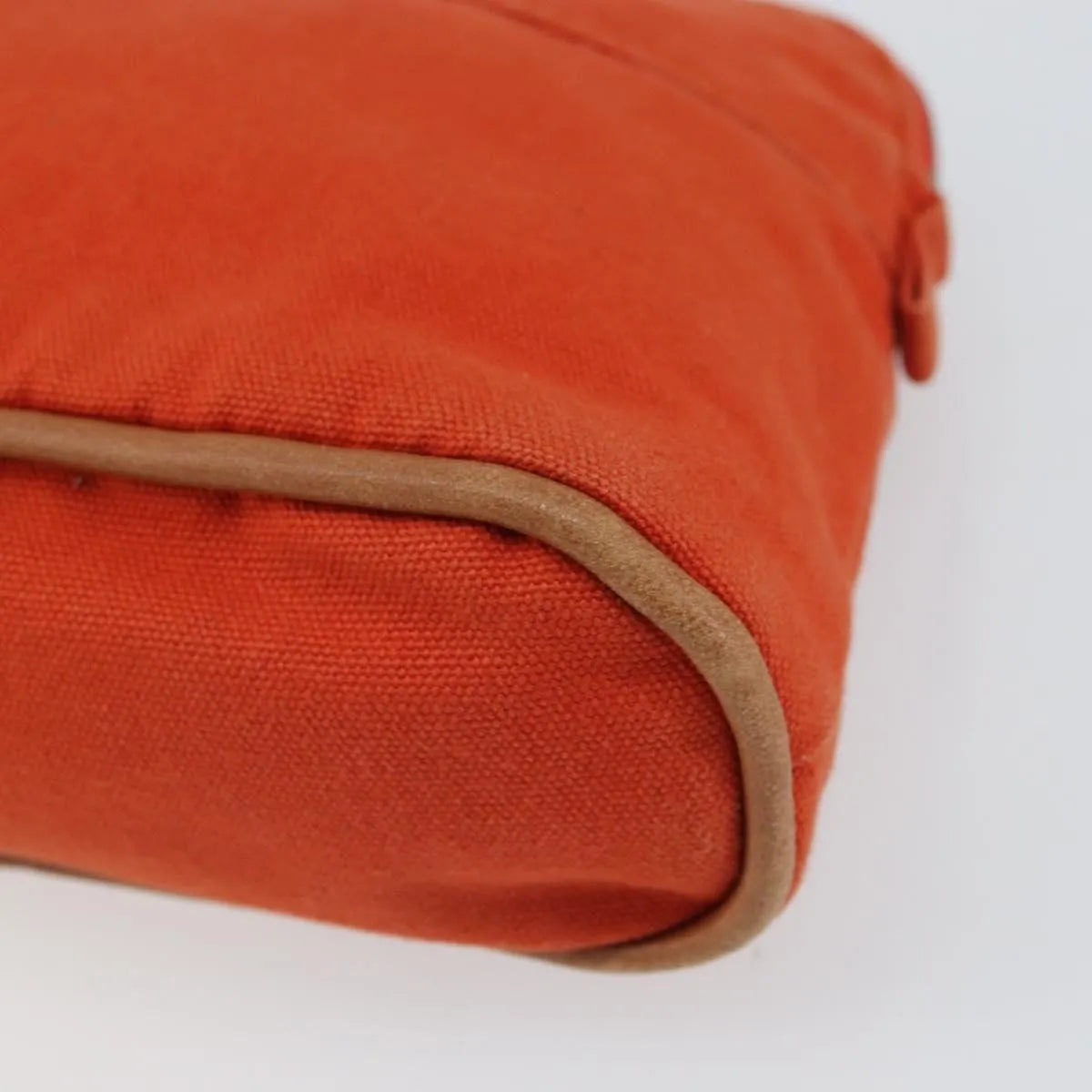 Hermes Bolide Canvas Orange Canvas Clutche & Pouche Bag (Pre-Owned)