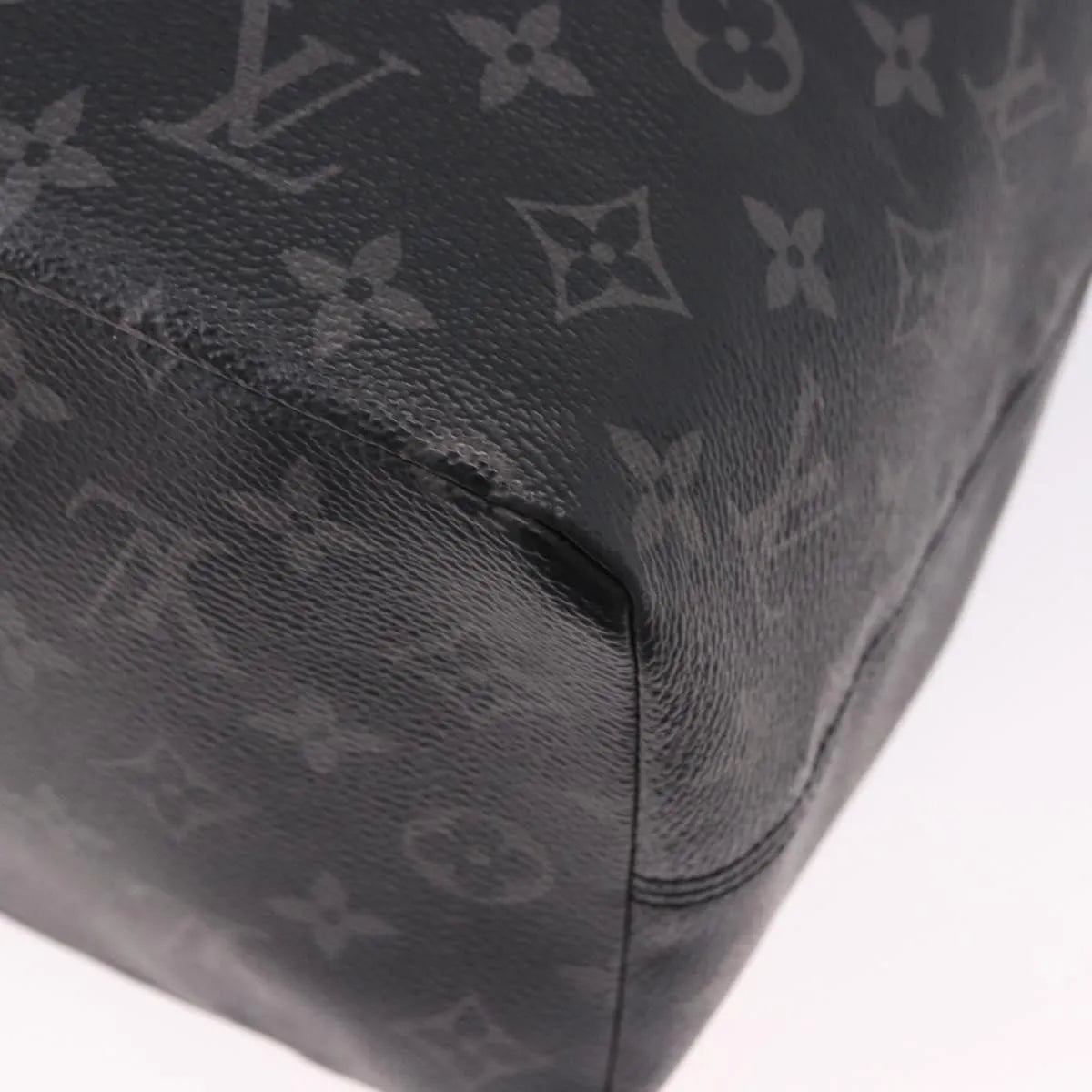Louis Vuitton Cabas Light Drawstring Monogram Eclipse Canvas Black Canvas Tote Bag Bag (Pre-Owned)