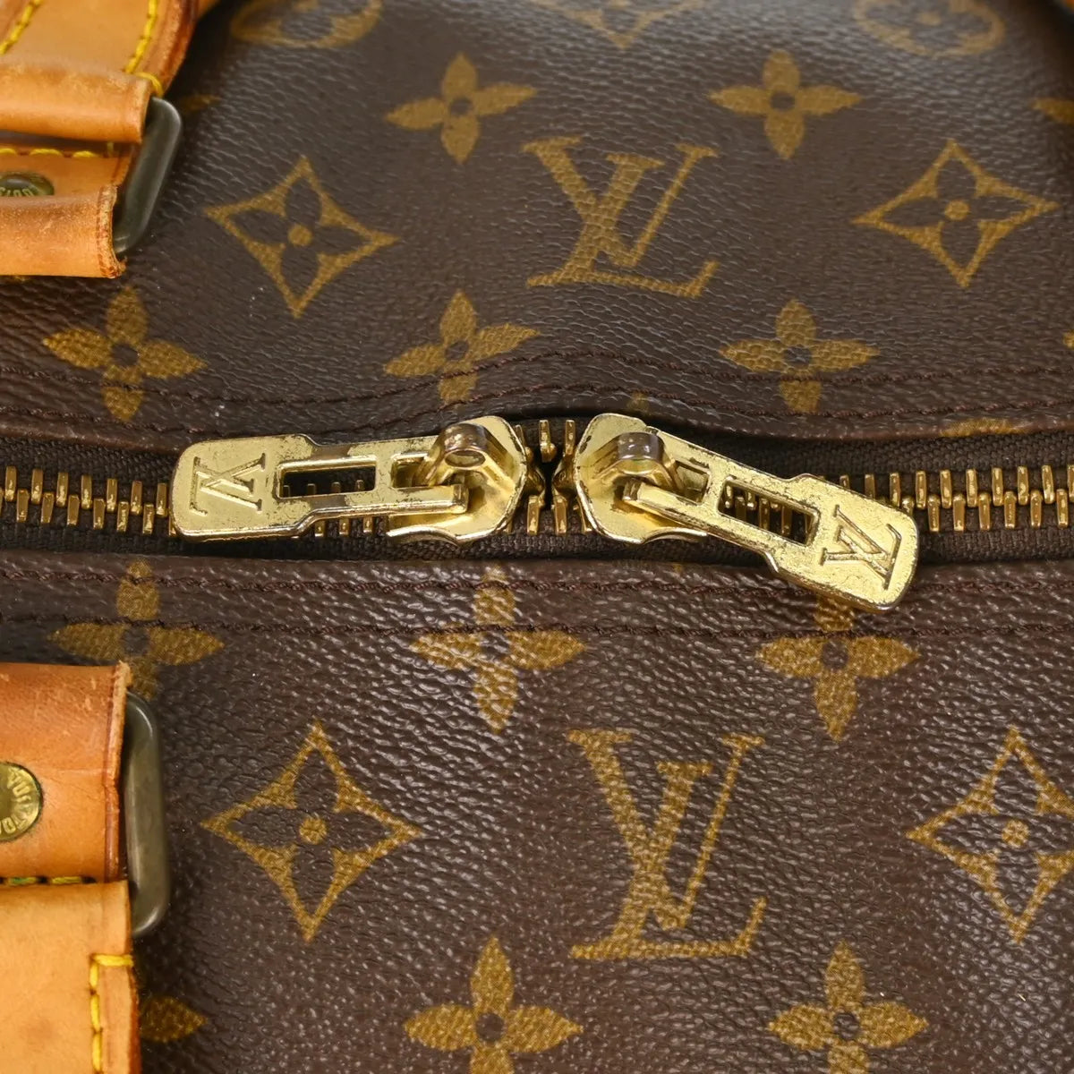 Louis Vuitton Keepall Monogram Canvas Brown Canvas Travel Bag Bag (Pre-Owned)