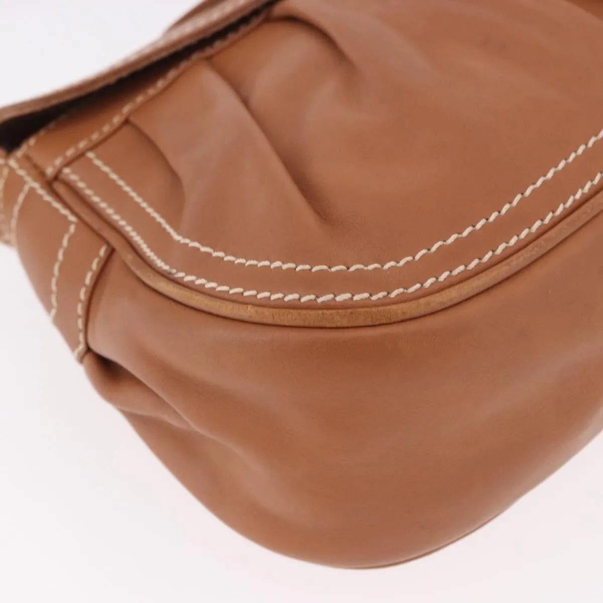 Celine Biker Boogie Satchel Leather Brown Leather Shoulder Bag Bag (Pre-Owned)