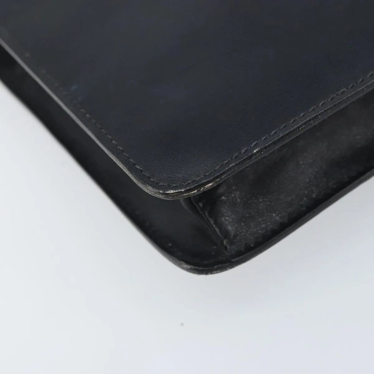 Celine Vintage Leather Black Leather Shoulder Bag Bag (Pre-Owned)