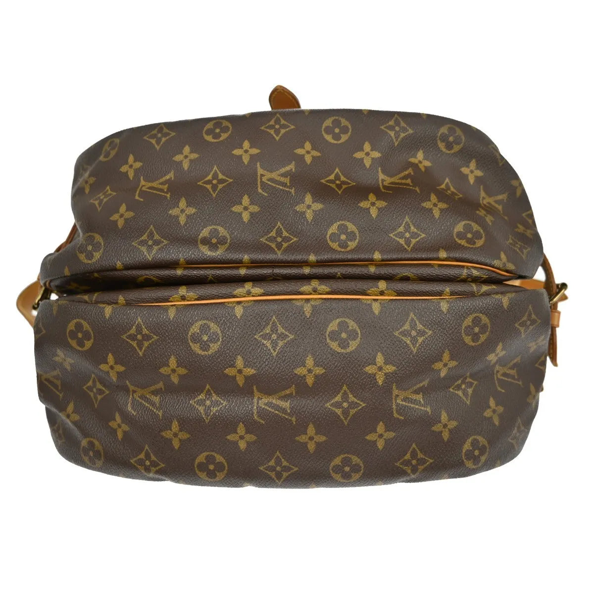 Louis Vuitton Saumur Monogram Canvas Brown Canvas Shoulder Bag Bag (Pre-Owned)