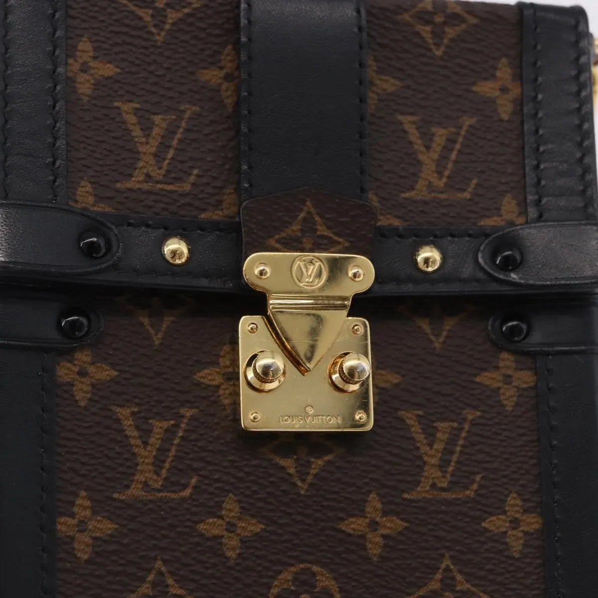 Louis Vuitton Vertical Trunk Pochette Monogram Canvas Brown Canvas Clutche & Pouche Bag (Pre-Owned)