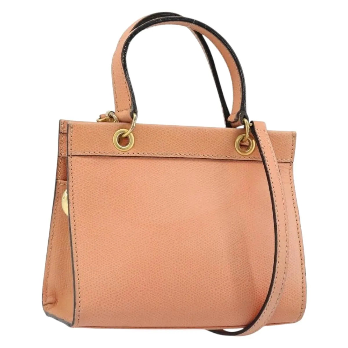 Celine Handbag Leather Orange Leather Handbag (Pre-Owned)