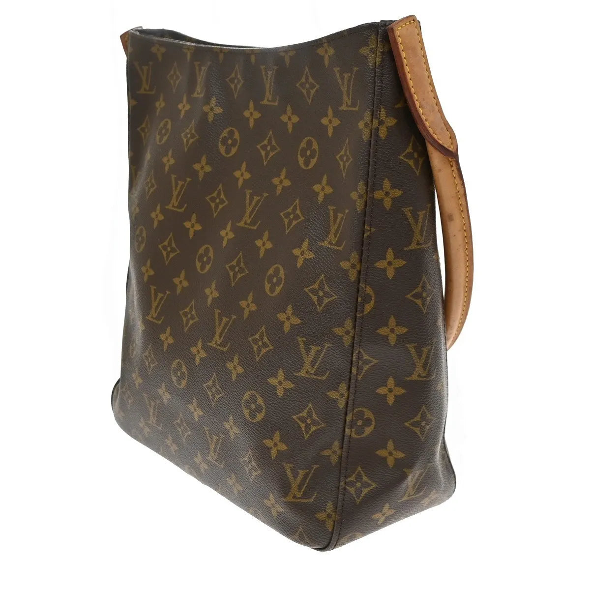 Louis Vuitton Monogram Looping Monogram Canvas Brown Canvas Handbag (Pre-Owned)