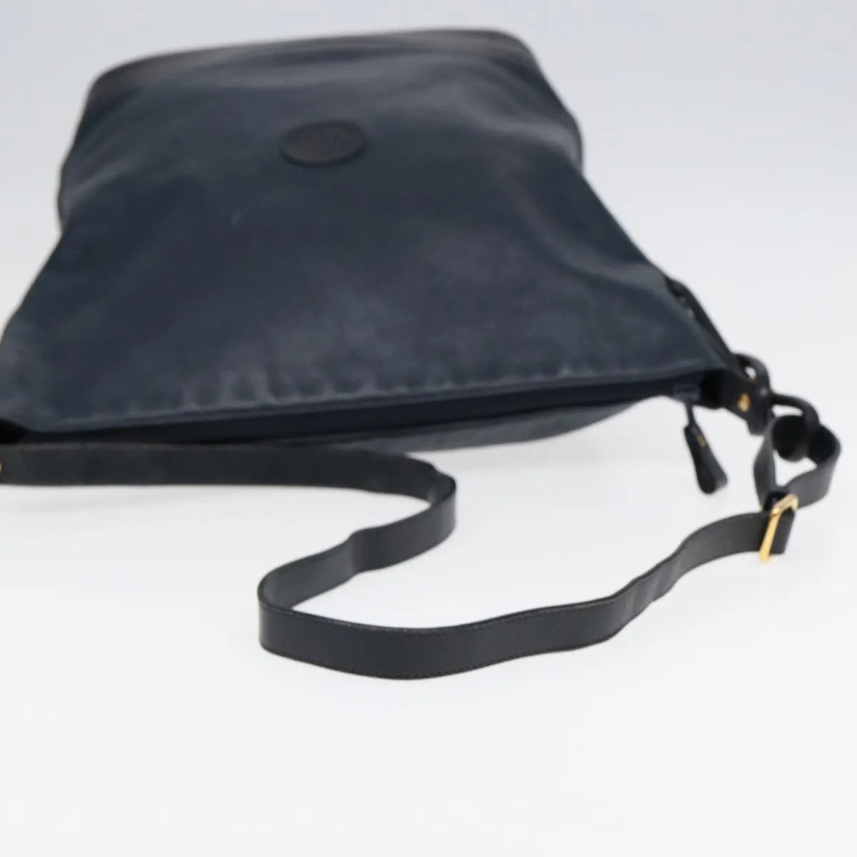Gucci Vintage Leather Navy Leather Shoulder Bag Bag (Pre-Owned)