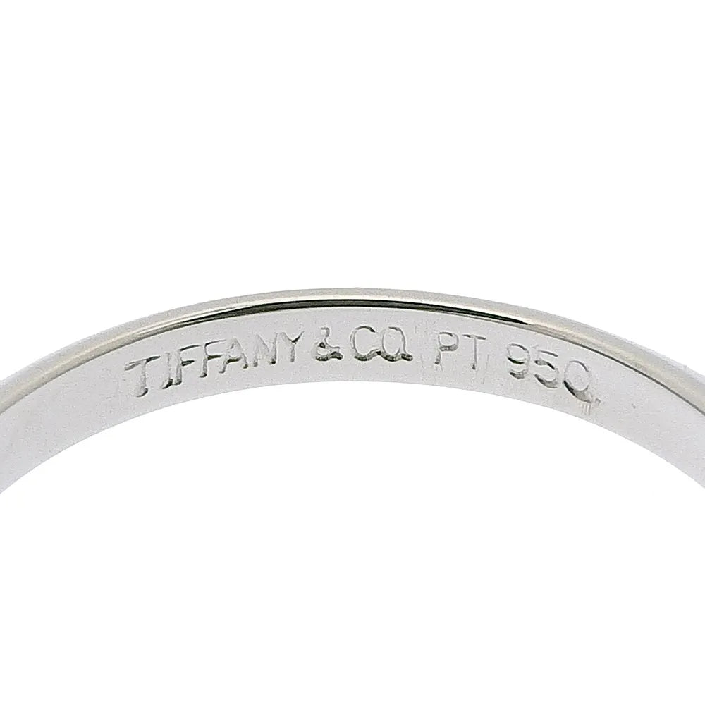 Tiffany & Co. Knife Edge Platinum Silver Platinum Ring Jewelry (Pre-Owned)