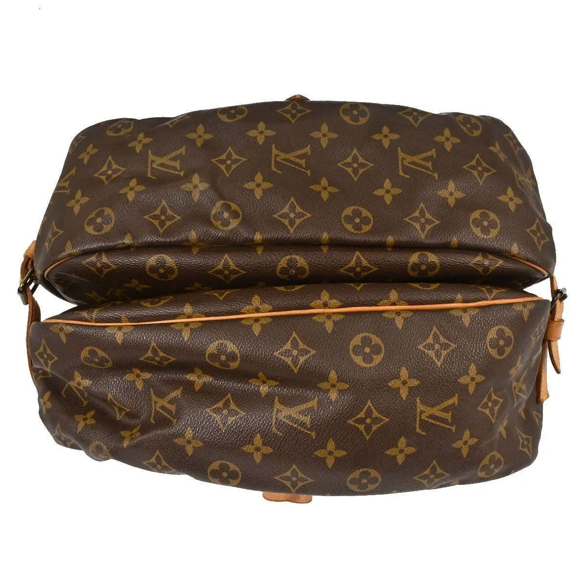 Louis Vuitton Saumur Monogram Canvas Brown Canvas Shoulder Bag Bag (Pre-Owned)