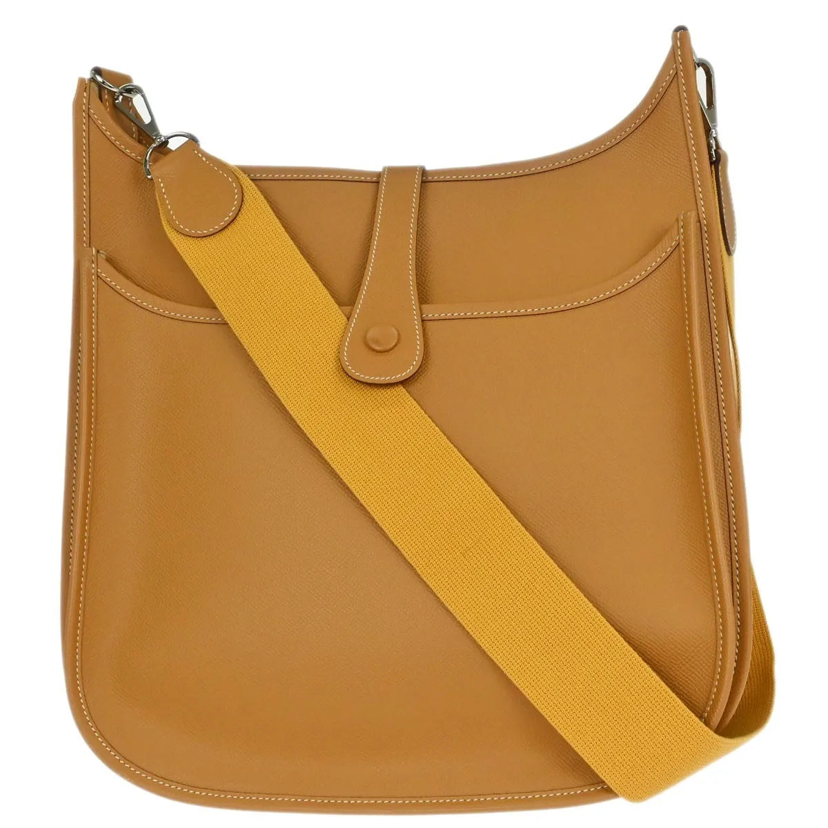 Hermes Evelyne Bag Gen Ii Epsom Brown Leather Shoulder Bag Bag (Pre-Owned)