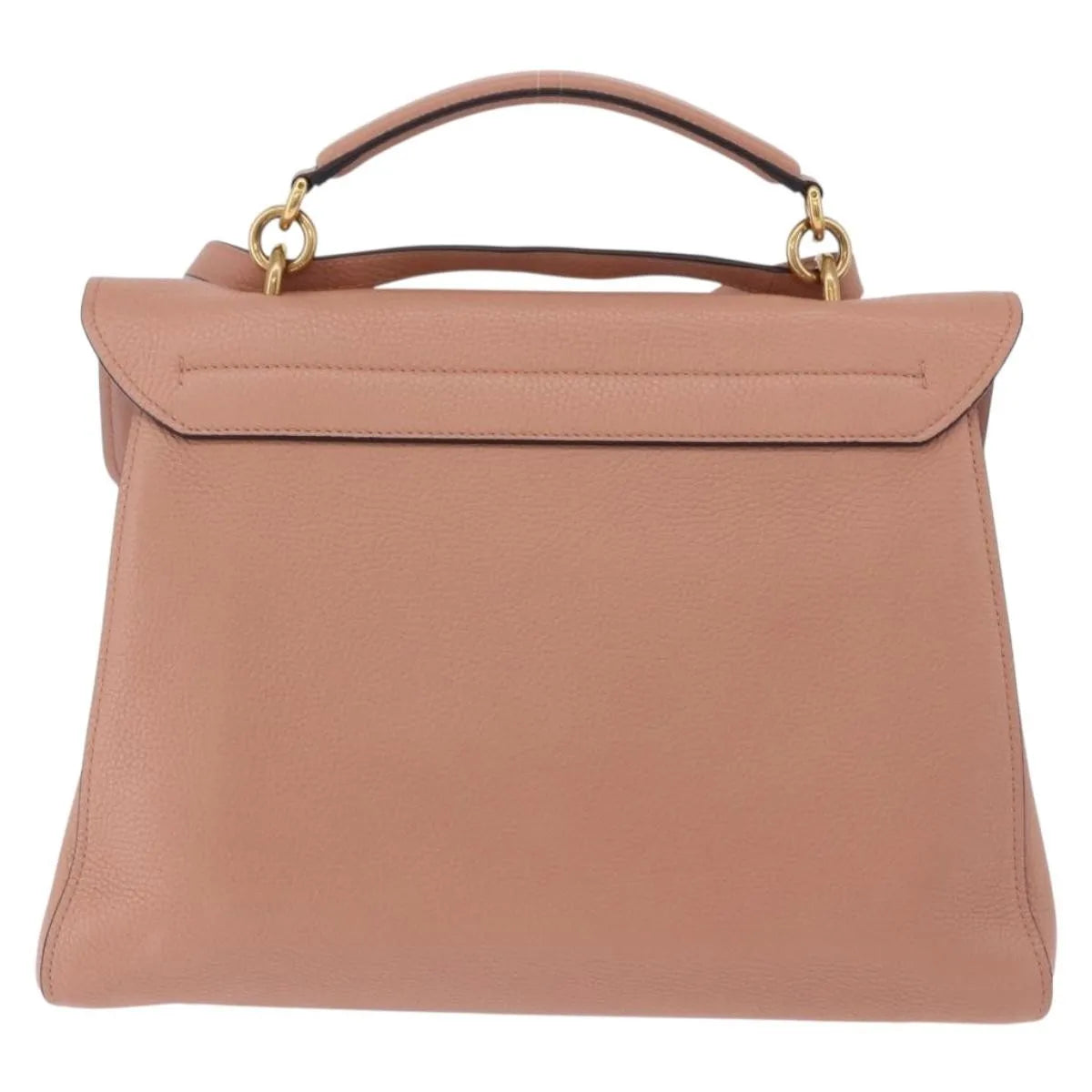 Salvatore Ferragamo Margot Satchel Leather Pink Leather Handbag (Pre-Owned)