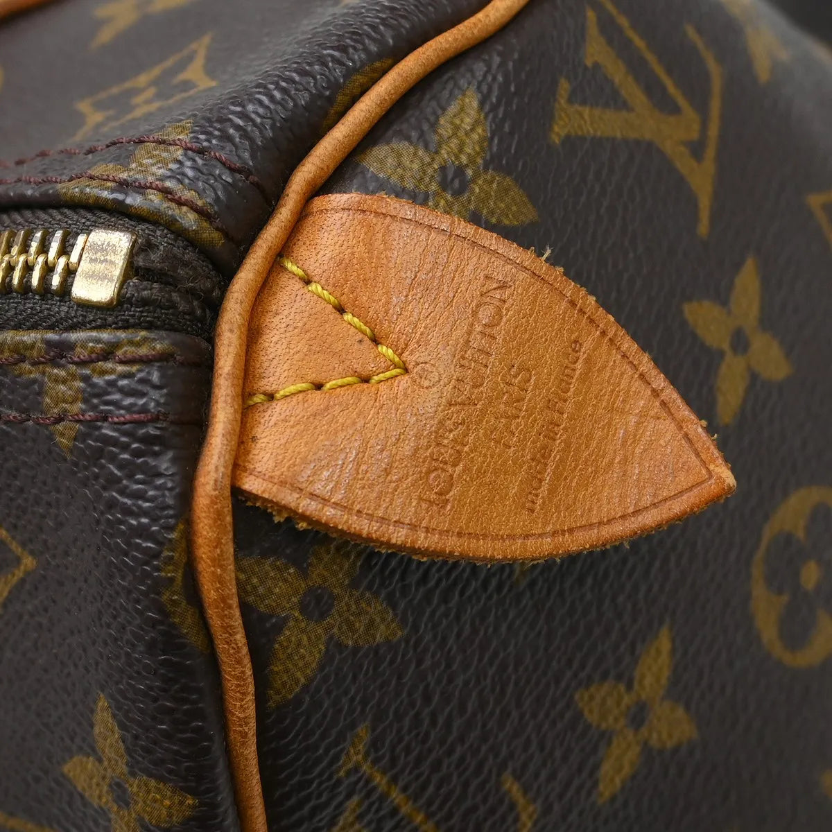 Louis Vuitton Speedy Handbag Monogram Canvas Brown Canvas Handbag (Pre-Owned)