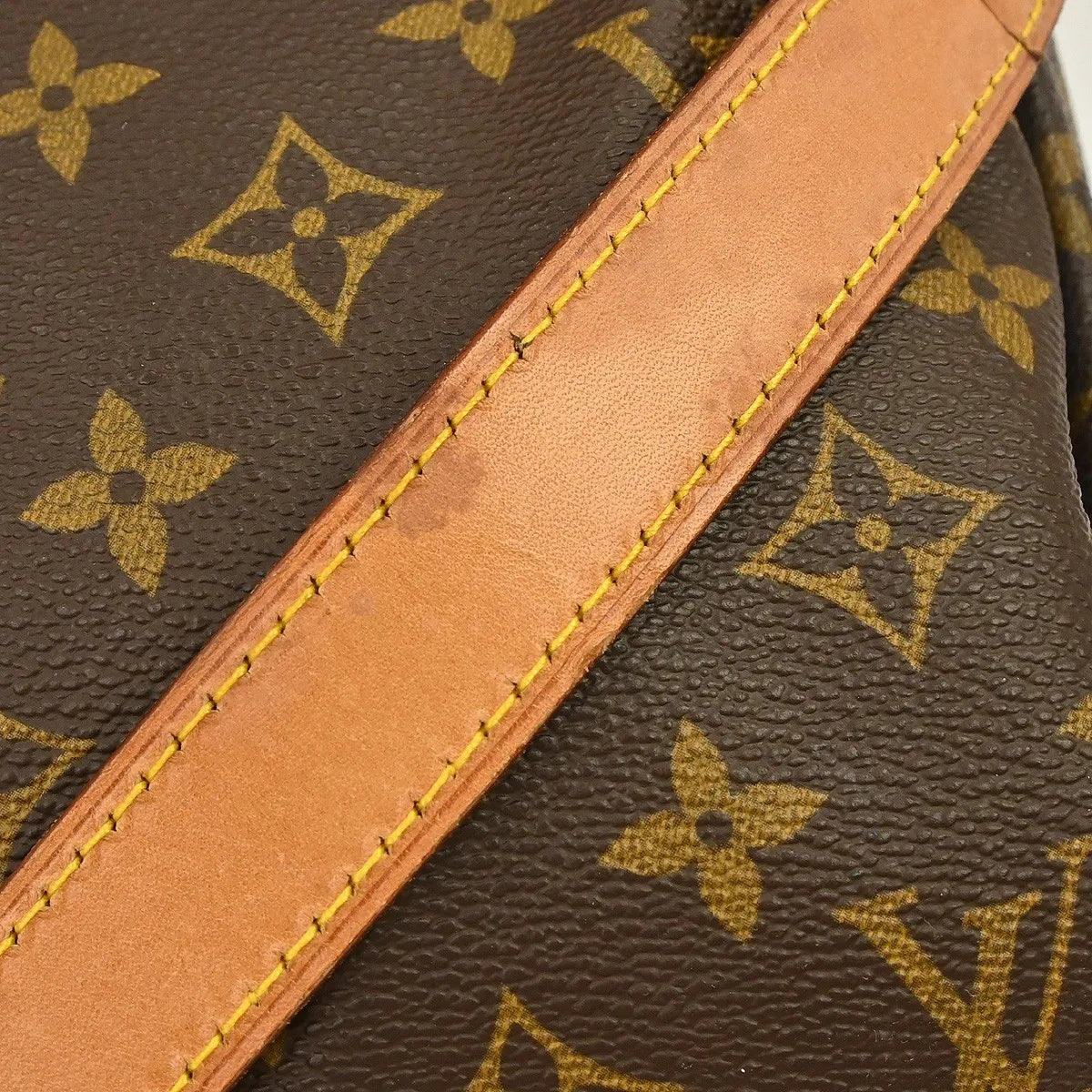 Louis Vuitton Keepall Bandouliere Monogram Canvas Brown Canvas Travel Bag Bag (Pre-Owned)