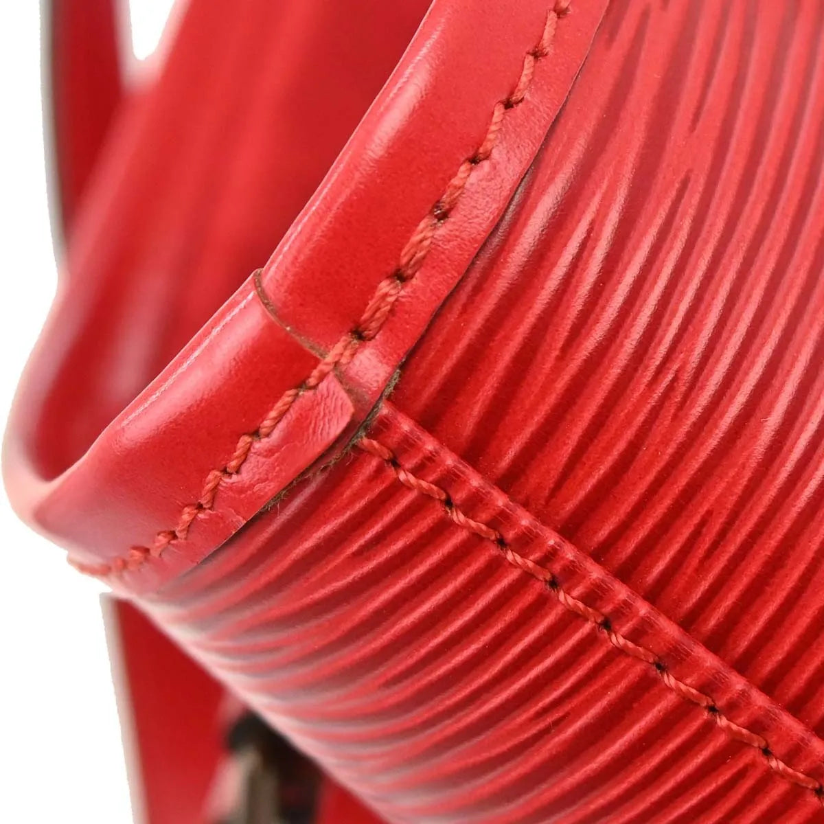 Louis Vuitton Bucket Epi Leather Red Leather Tote Bag Bag (Pre-Owned)