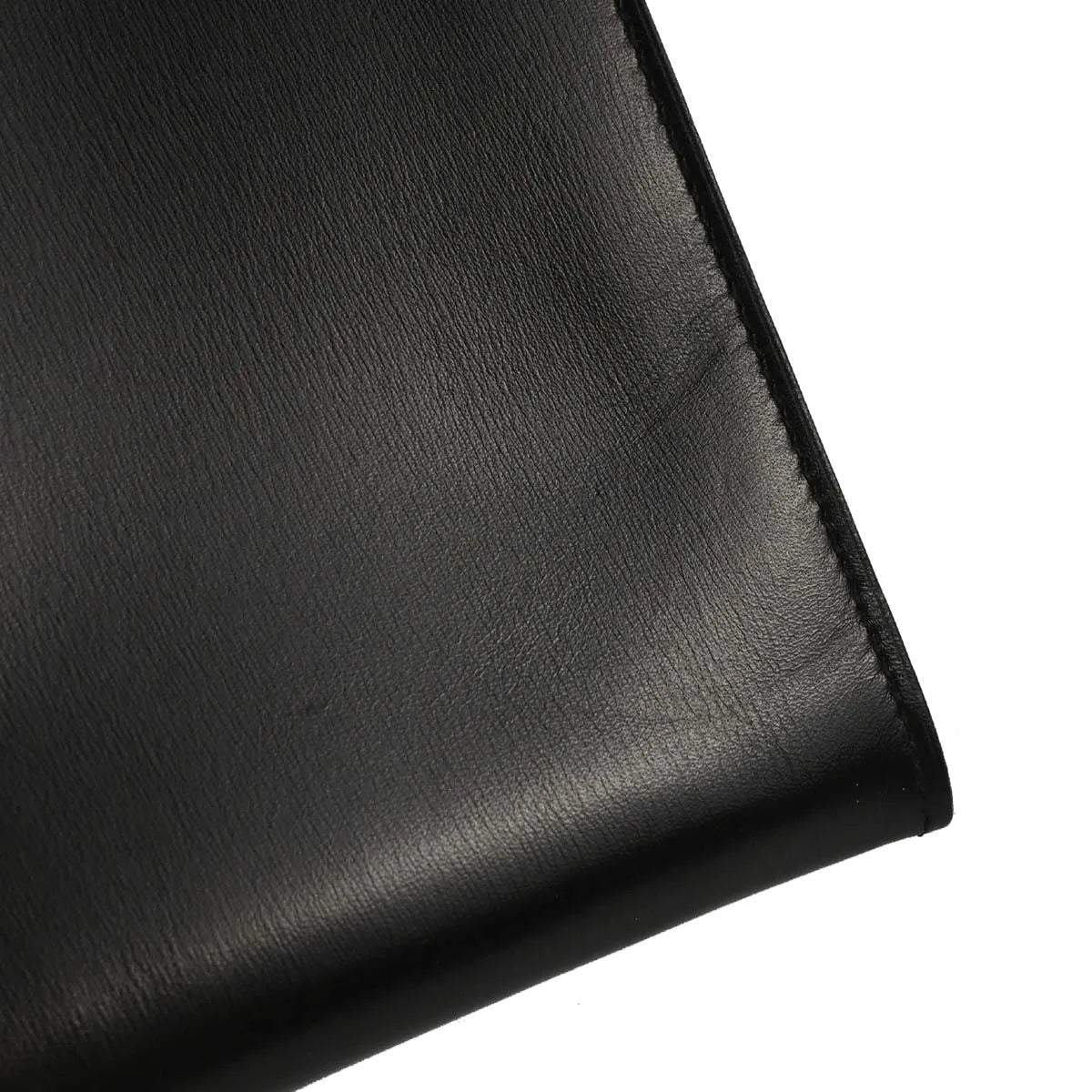 Hermes Onimaitou Pochette Box Calf Black Leather Clutche & Pouche Bag (Pre-Owned)