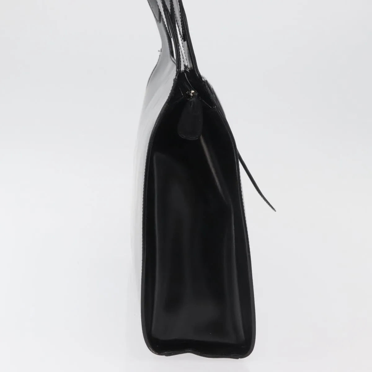 Salvatore Ferragamo Gancini Tote Patent Leather Black Patent_Leather Tote Bag Bag (Pre-Owned)