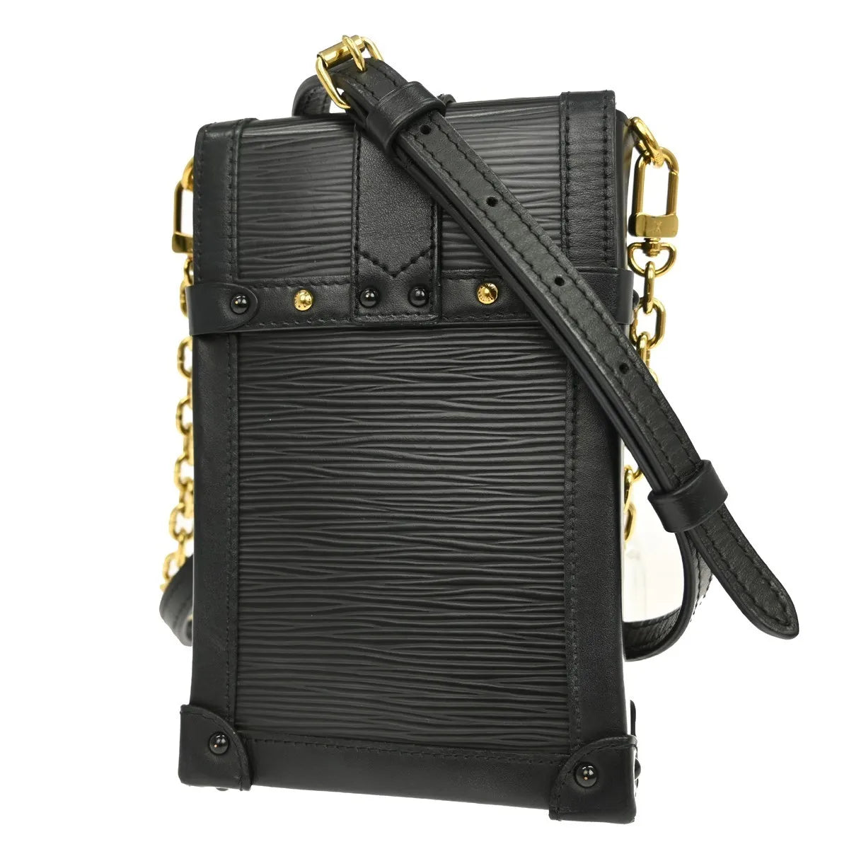 Louis Vuitton Vertical Trunk Pochette Epi Leather Black Leather Clutche & Pouche Bag (Pre-Owned)