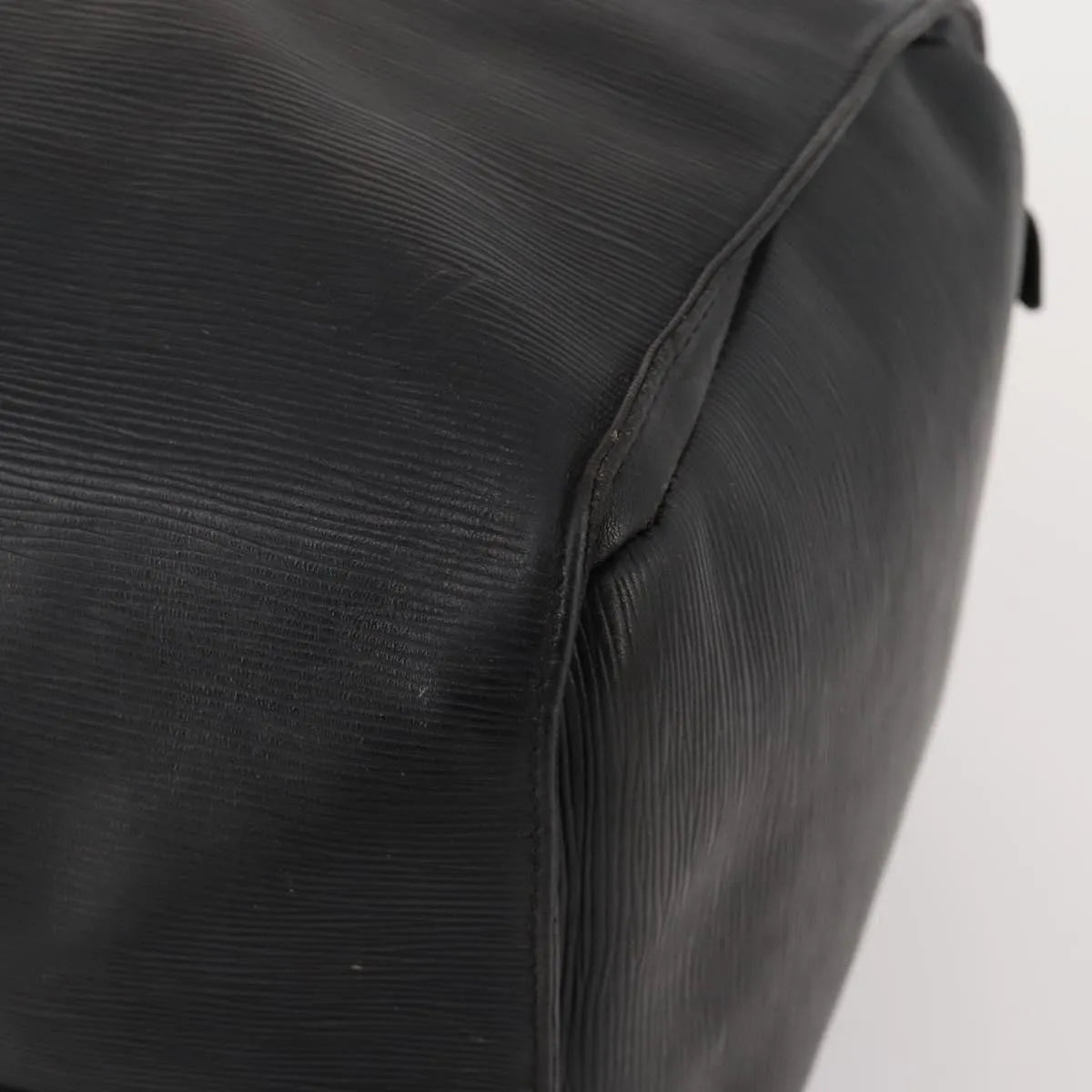 Louis Vuitton Keepall Epi Black Leather Travel Bag Bag (Pre-Owned)