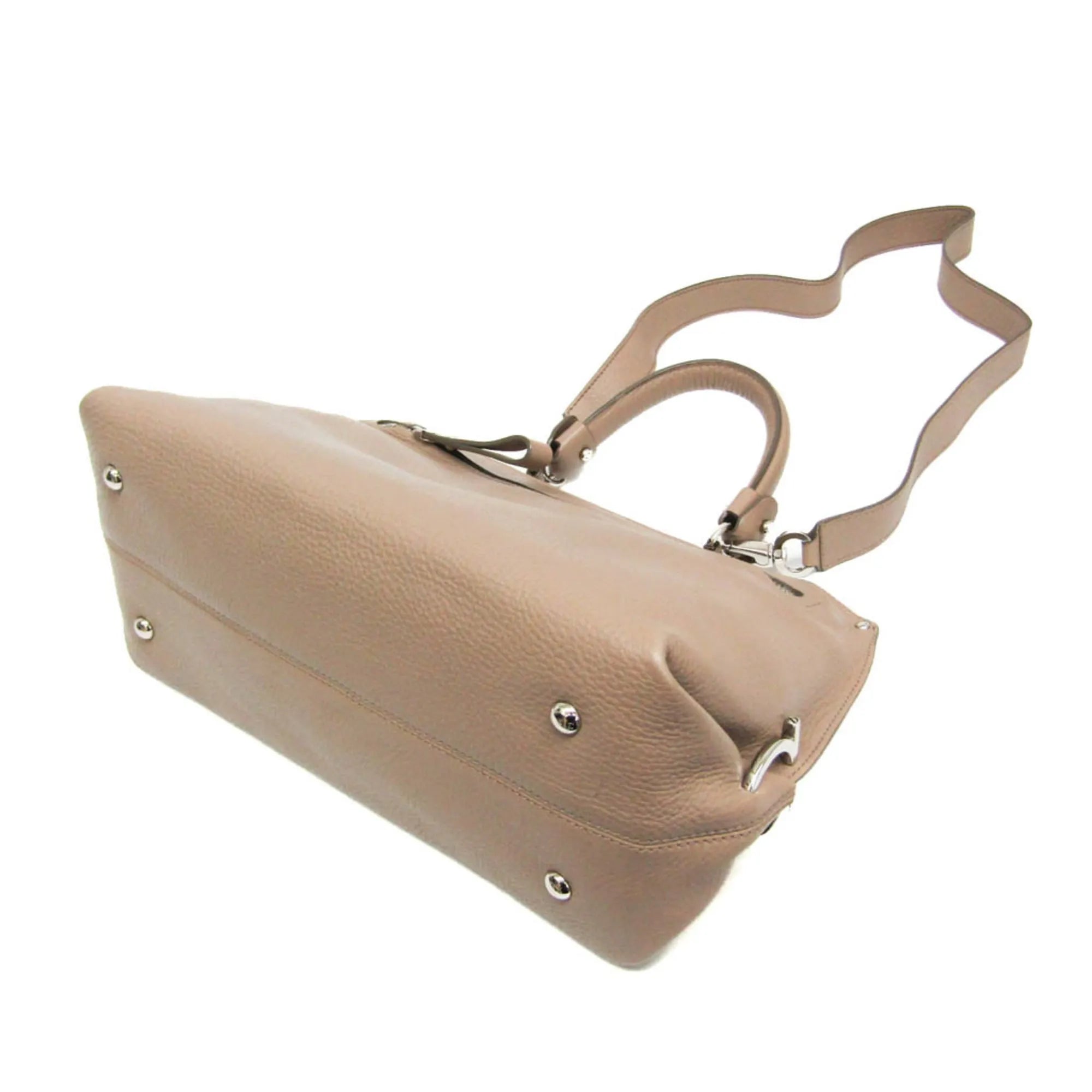 Salvatore Ferragamo Sofia Satchel Leather Pink Leather Handbag (Pre-Owned)