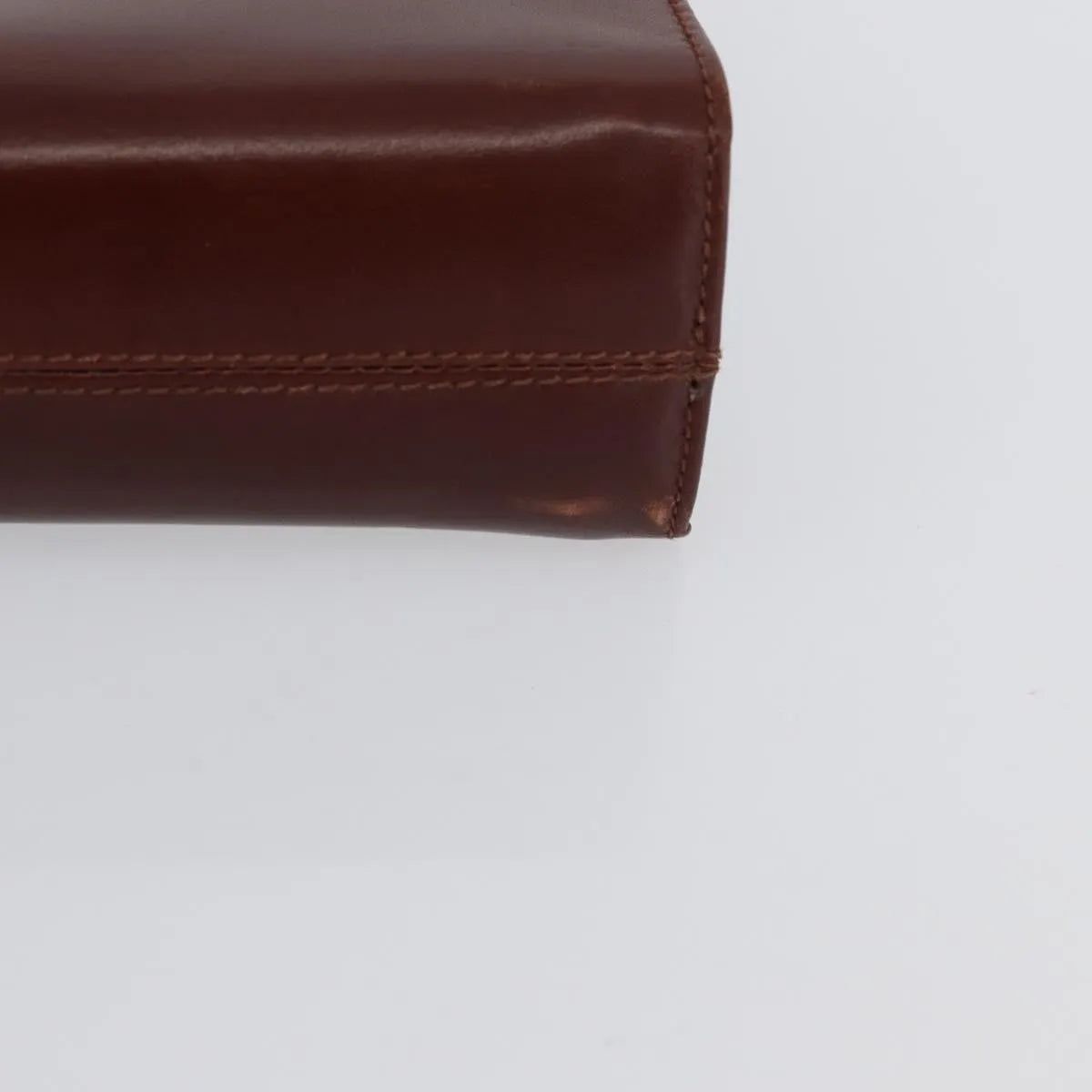 Salvatore Ferragamo Vintage Gancini Chain Leather Brown Leather Shoulder Bag Bag (Pre-Owned)