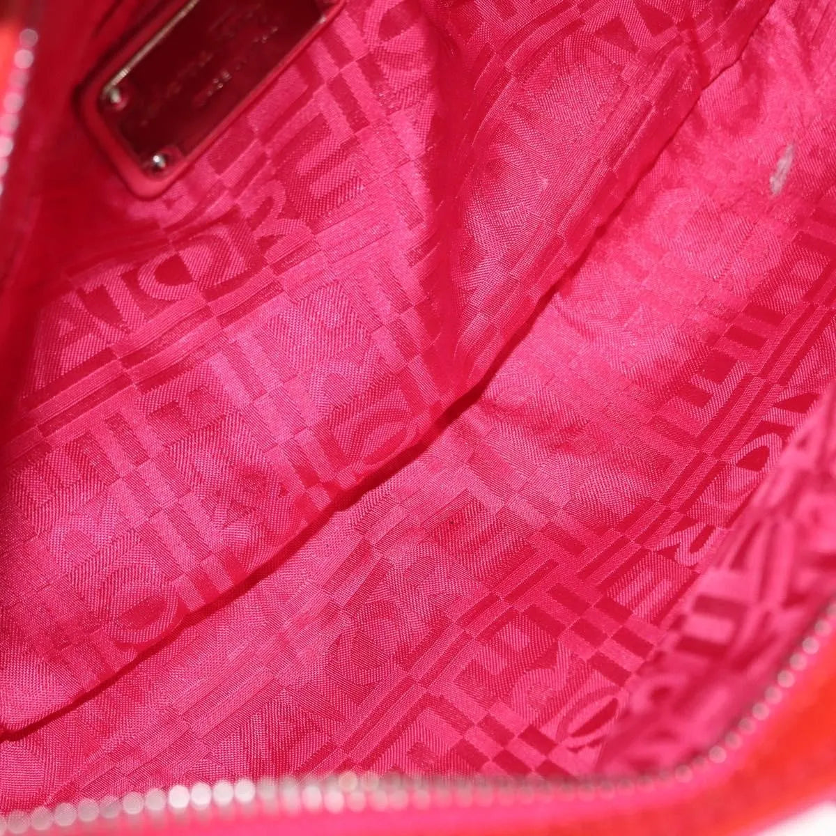 Salvatore Ferragamo Marisa Patent Leather Red Patent_Leather Handbag (Pre-Owned)