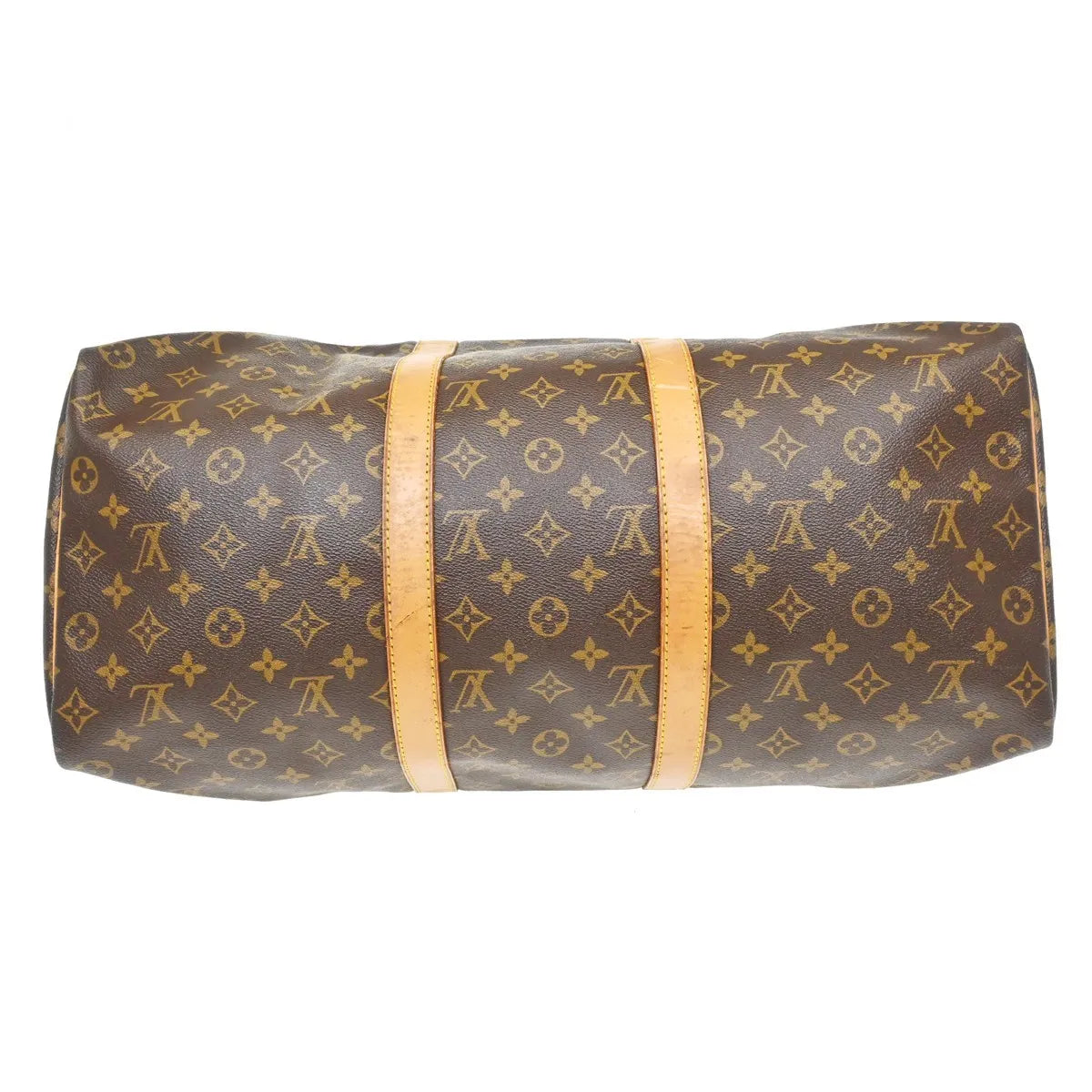 Louis Vuitton Keepall Bag Monogram Canvas Brown Canvas Travel Bag Bag (Pre-Owned)