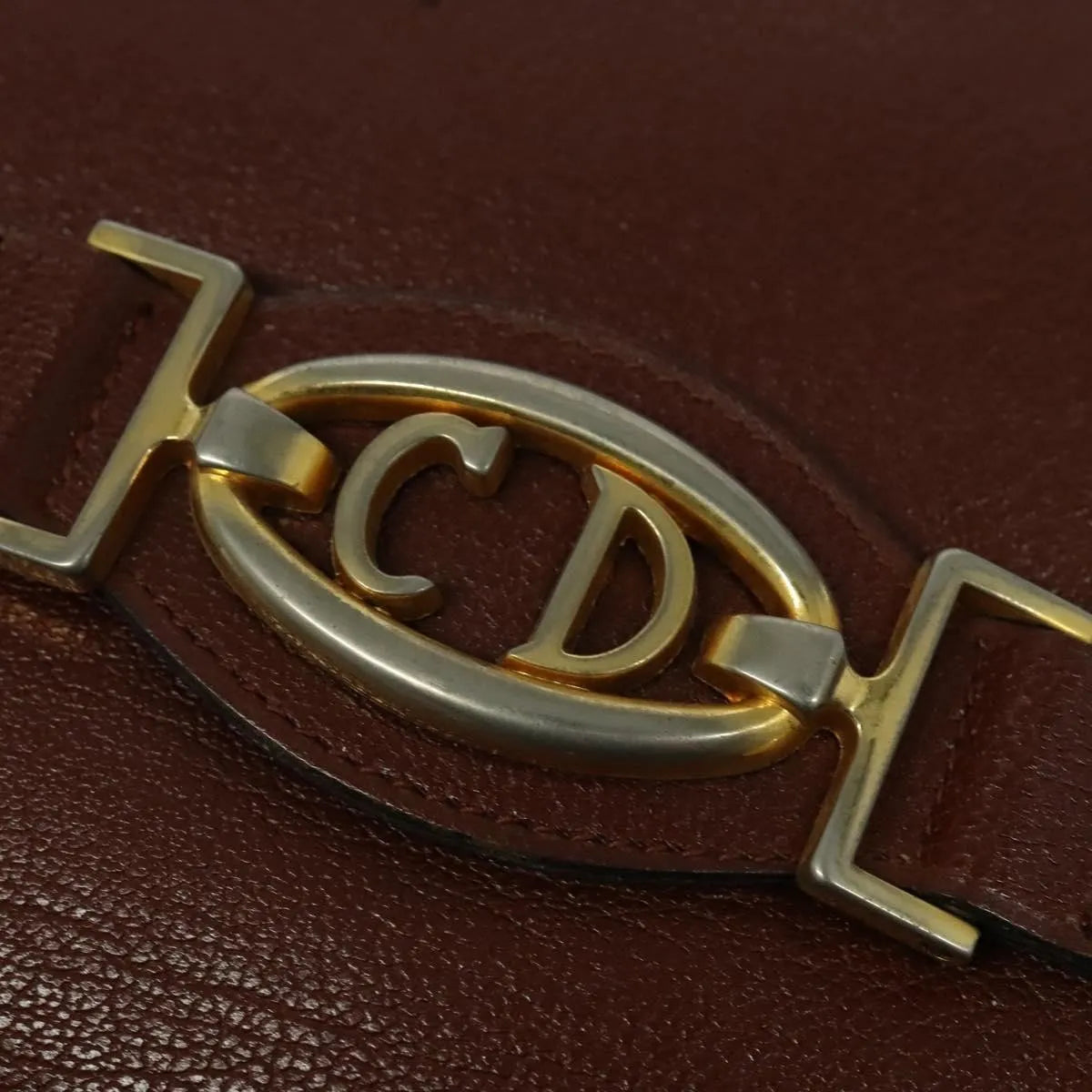 Christian Dior Vintage Leather Brown Leather Shoulder Bag Bag (Pre-Owned)