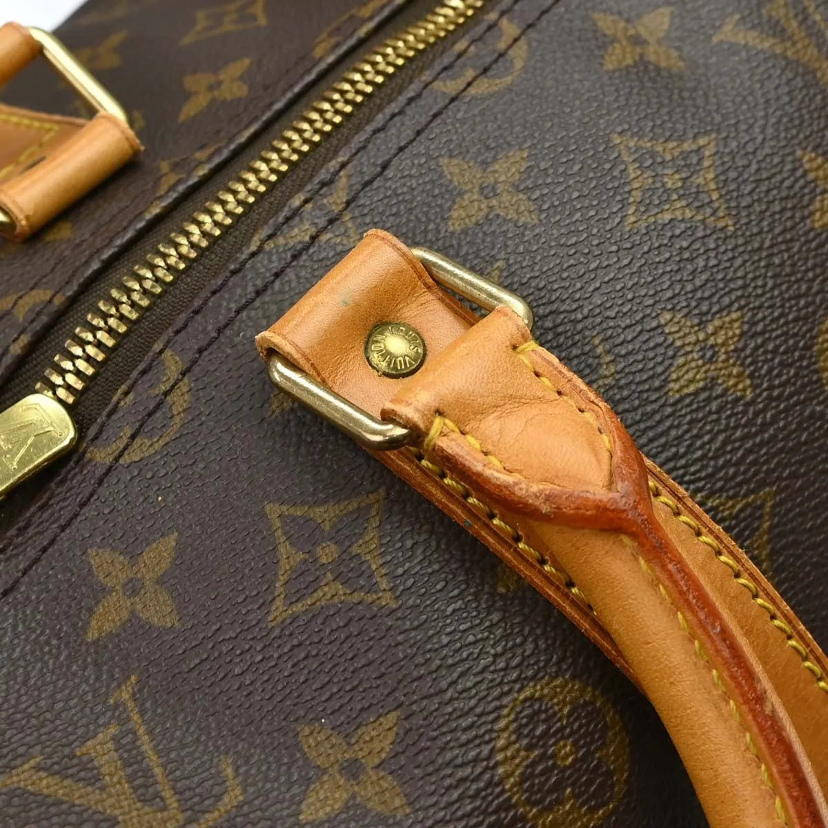 Louis Vuitton Keepall Monogram Canvas Brown Canvas Travel Bag Bag (Pre-Owned)