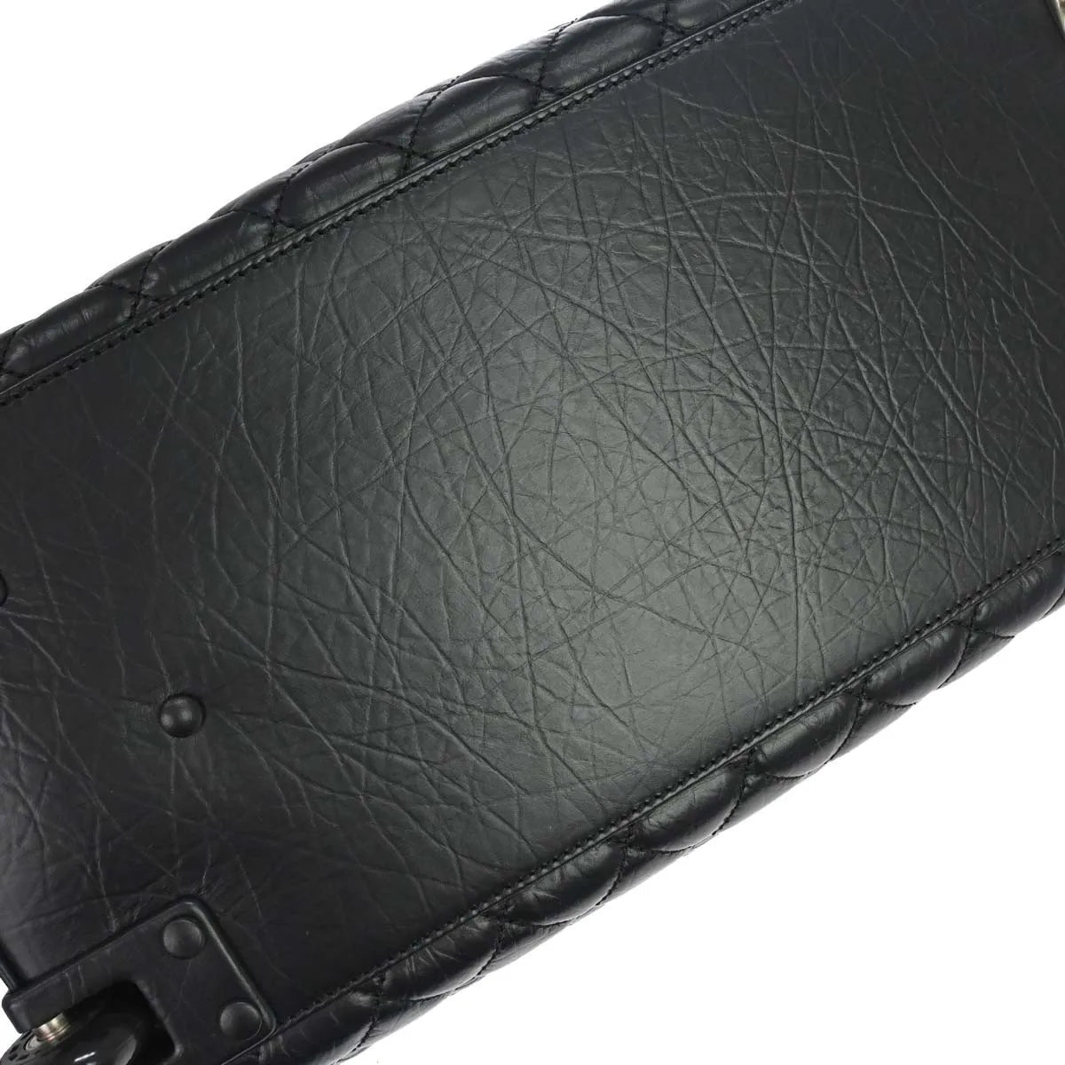 Chanel Chanel Paris New York Line Carry-On Bag Calfskin Black Calfskin Travel Bag Bag (Pre-Owned)